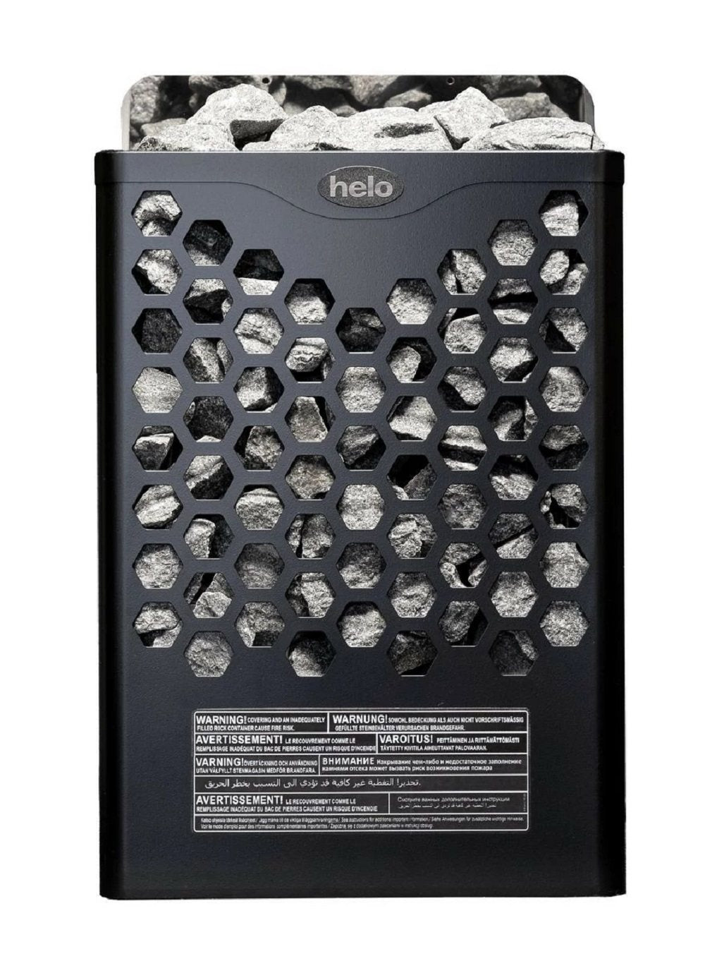 Helo Hanko 80 STJ – Elektrisk bastuugn 8,0 kW, Svart