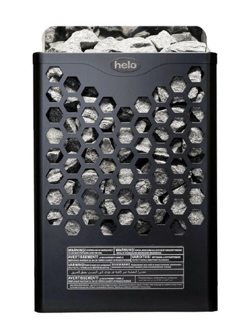 Helo Hanko 60 STJ – Elektrisk bastuugn 6,0 kW, Svart