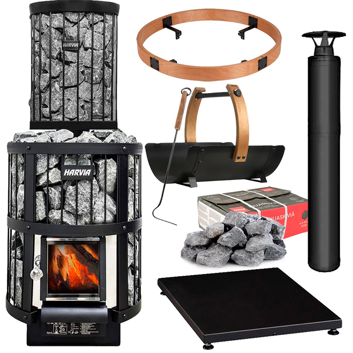 HARVIA LEGEND 240 «GREENFLAME» KIT - PREMIUM